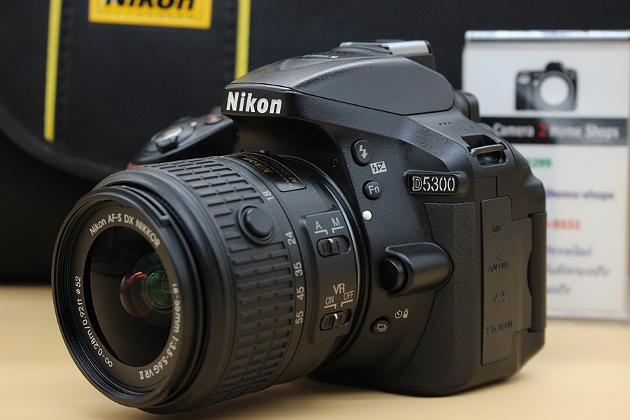 ขาย Nikon D5300 + Lens 18-55 VR II อดีตประกันร้าน เมนูไทย มีWIFIในตัว จอปรับหมุนได้ ชัตเตอร์ 15,XXXรูป อุปกรณ์พร้อมกระเป๋า  อุปกรณ์และรายละเอียดของสินค้า 1